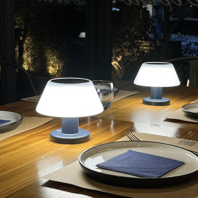 YH1901 Outdoor Modern Home Garden Decor Solar Rechargeable Cordless Table Lamp