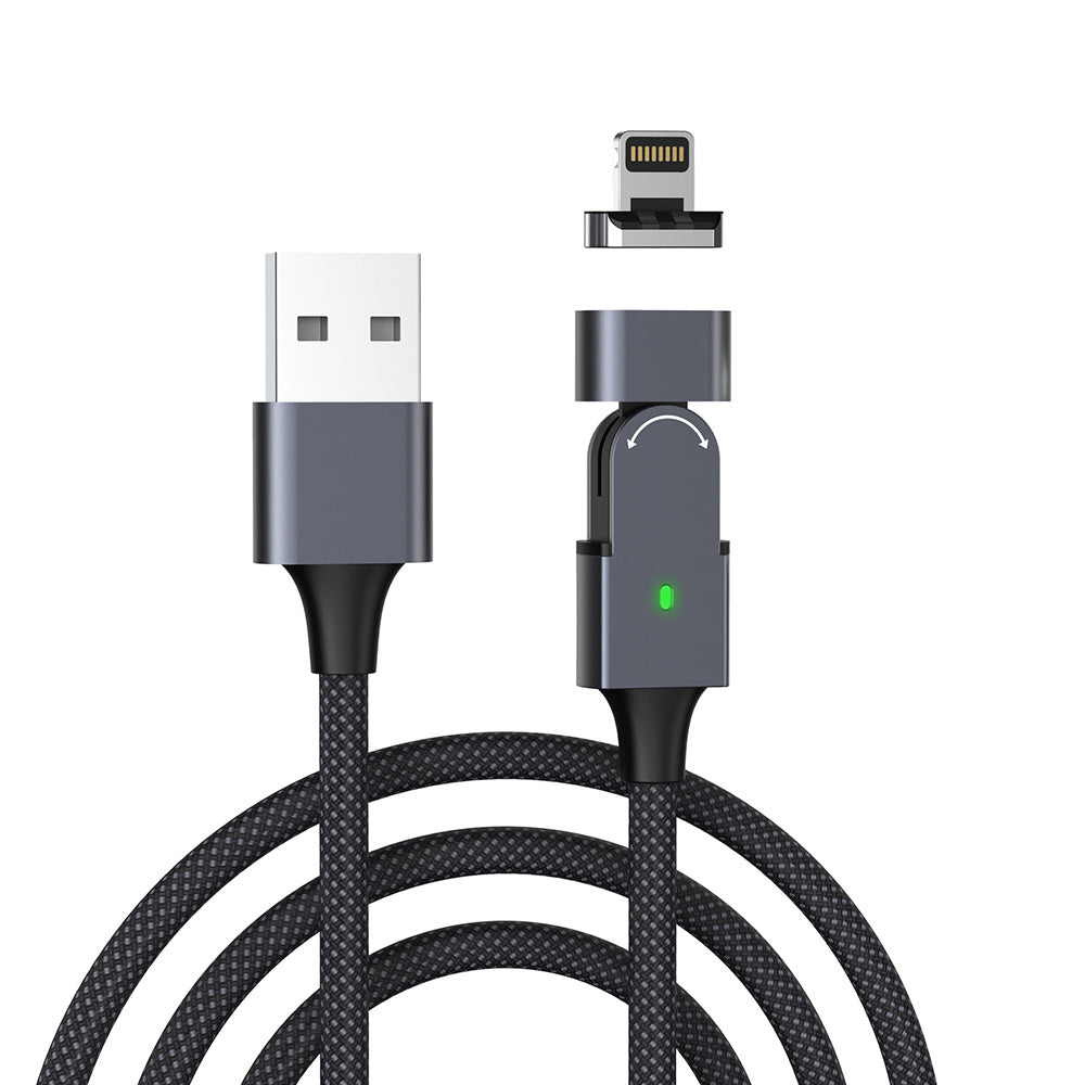 Quick Rotating Magnetic Charger Cable 2m USB to Lighting