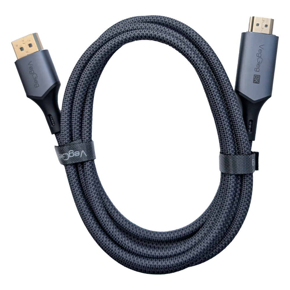 2m Male to Male Adapter DisplayPort to HDMI-Compatible 8K 60Hz DP to HDMI Cable