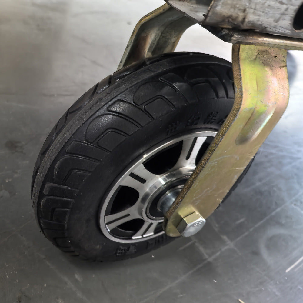 2 Pcs 10 Inch Solid Rubber Tire 3.50-4 Tire and Wheel Flat Free