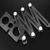 Multi-function Aluminum Alloy Six Fold Rule Tile Hole Locator Woodworking Ruler