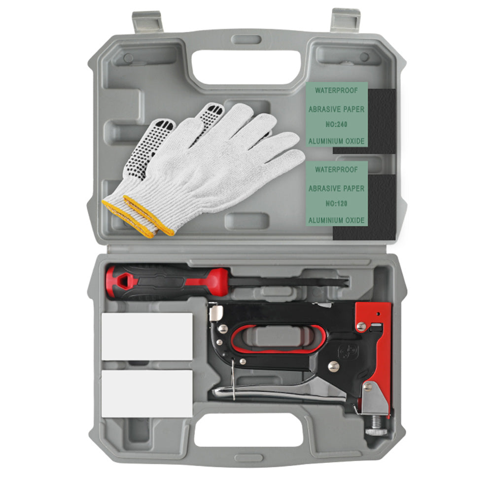 3-in-1 Nailer Stapler Gun Set With 1200 Staples Manual DIY Nailer Tool Kit