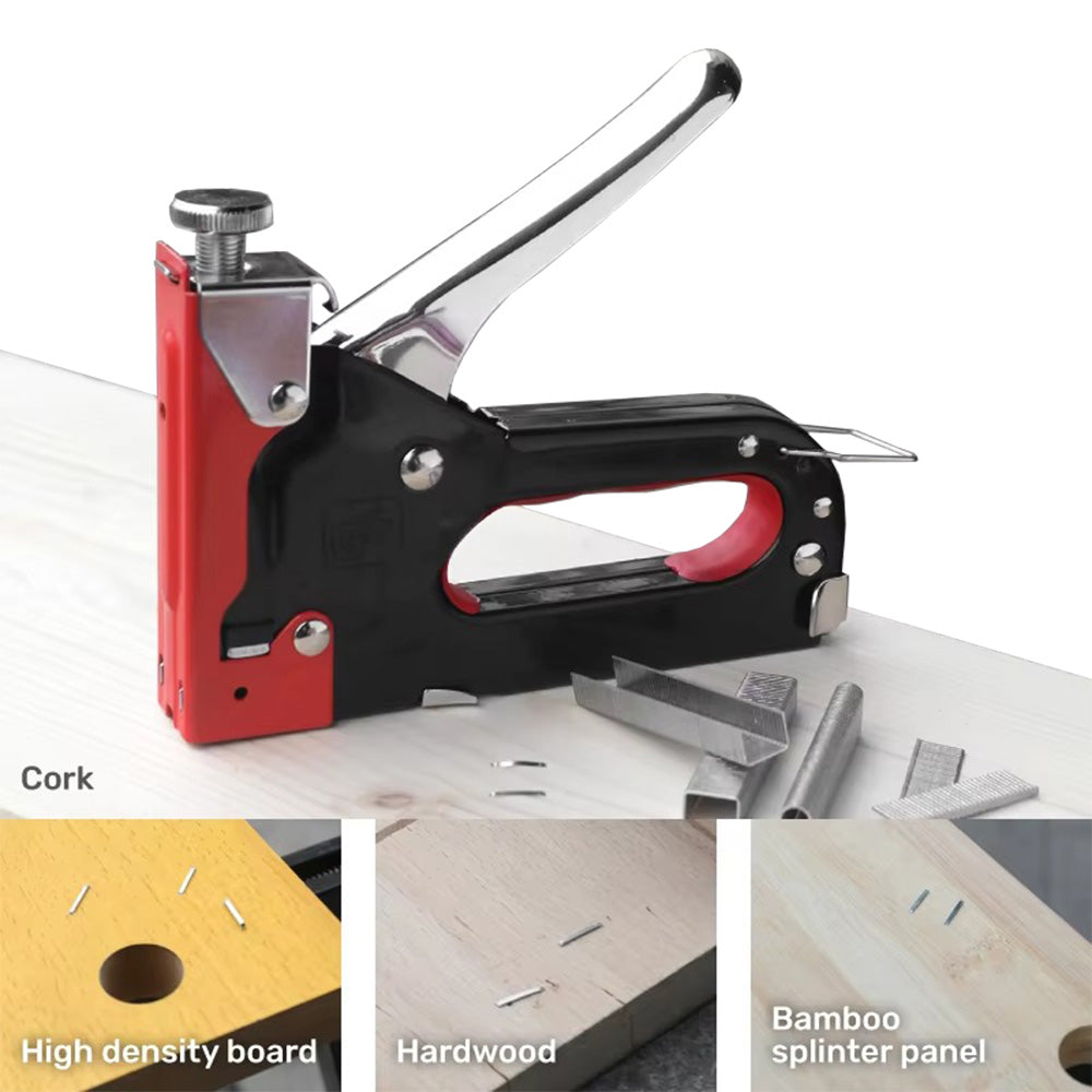 3-in-1 Nailer Stapler Gun Set With 1200 Staples Manual DIY Nailer Tool Kit 