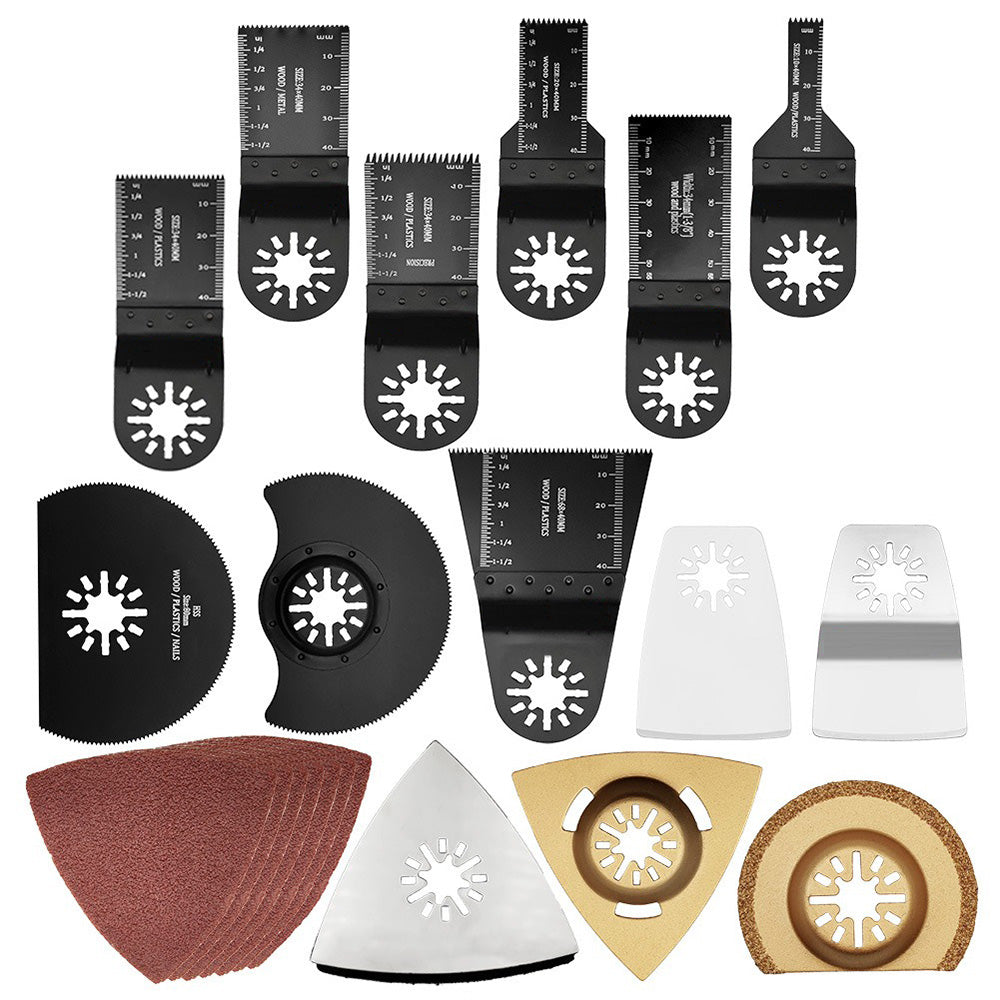 24 Pcs Oscillating Saw Blades High Speed Steel Oscillating Multitool Blades Set