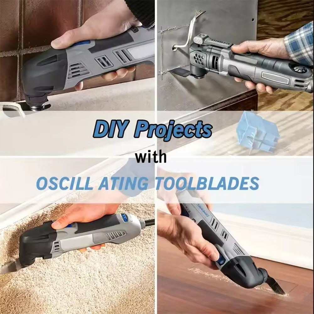 24 Pcs Oscillating Saw Blades High Speed Steel Oscillating Multitool Blades Set