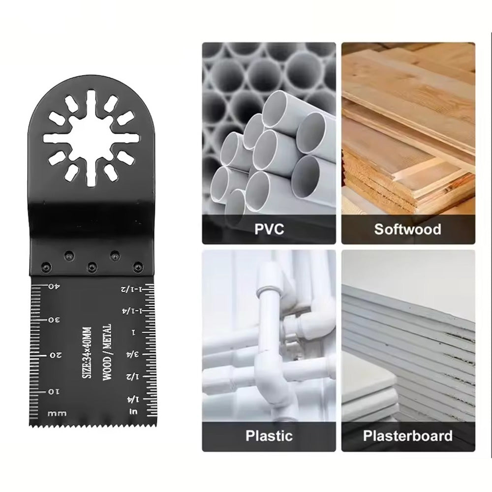 24 Pcs Oscillating Saw Blades High Speed Steel Oscillating Multitool Blades Set