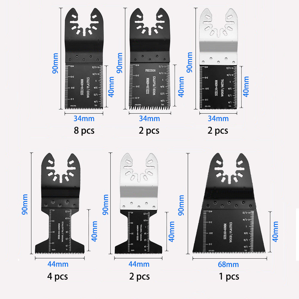 41 Pcs Oscillating Saw Blades High Speed Steel Oscillating Multitool Blades Set