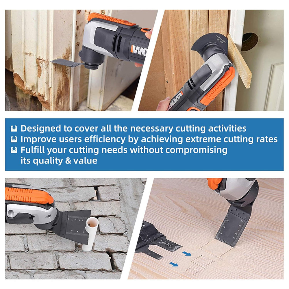 41 Pcs Oscillating Saw Blades High Speed Steel Oscillating Multitool Blades Set