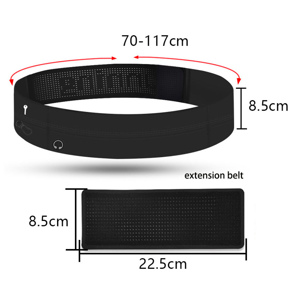Sports Storage Belt, adjustable Belt, Light Small Breathable Sweat Belt