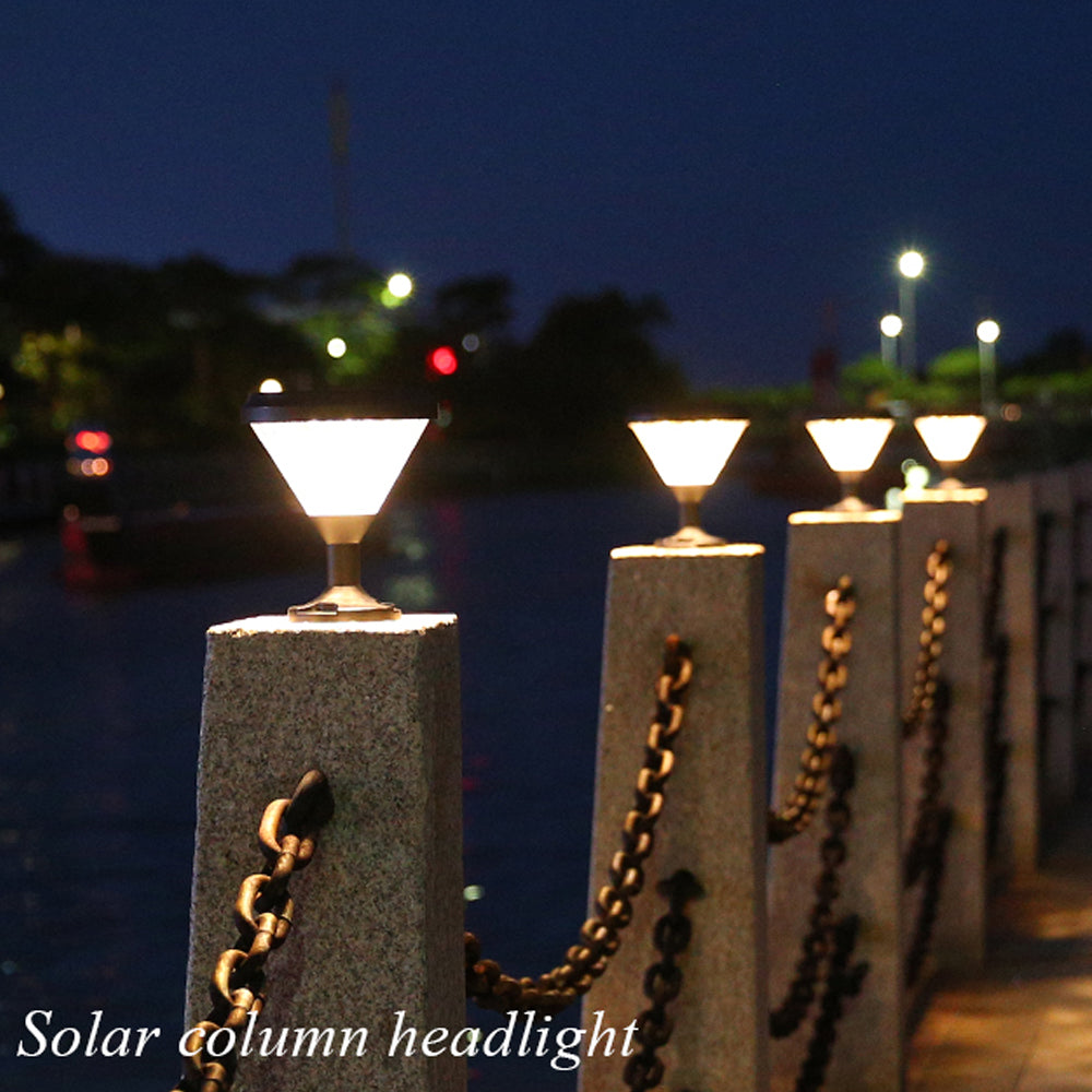 YH011801 Waterproof Outdoor Decorative Detachable  Solar Pillar Gate Light