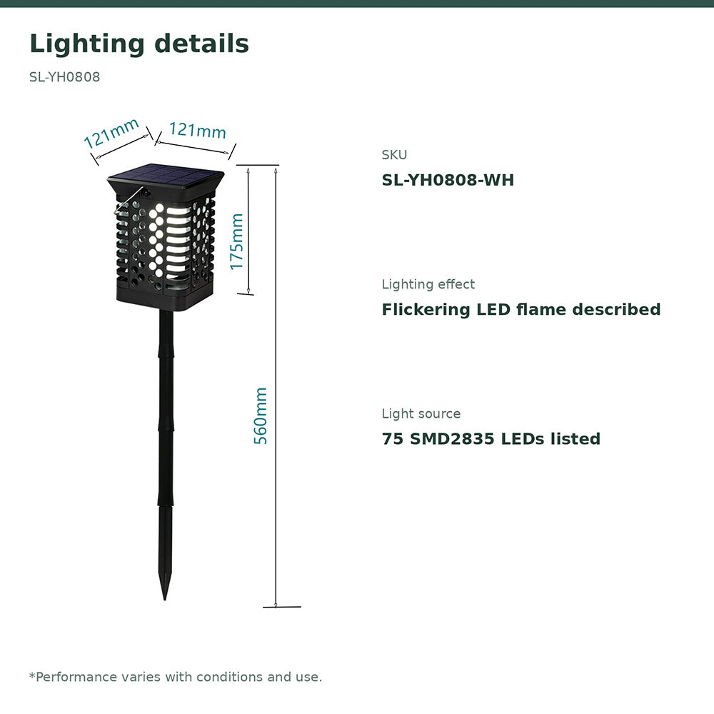 YH0808 Outdoor Waterproof Flickering Led Flames Torch Lights