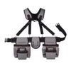 Adjustable Electrician Tool Bag with Suspenders and Pouches Portable Belt Bag