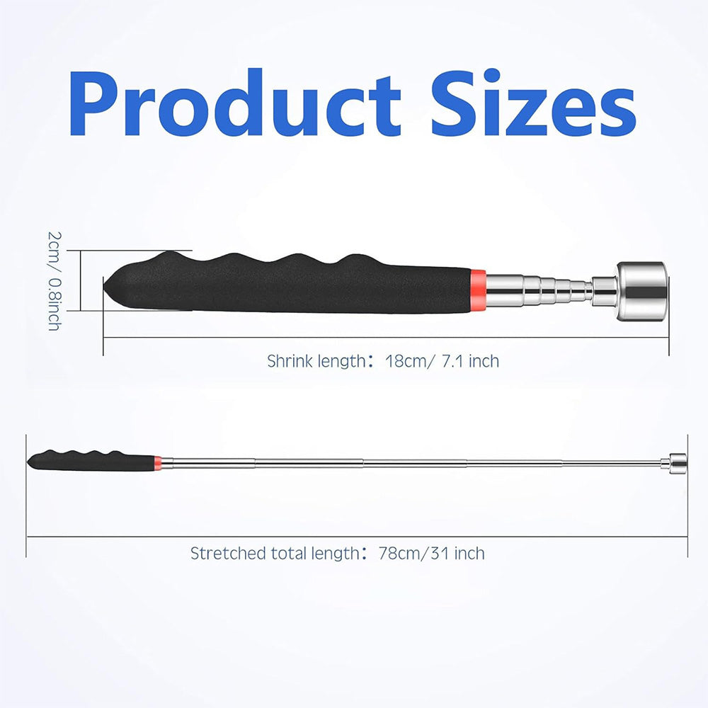 Magnetic Telescopic Pick-Up Tool 18-78CM Flexible Magnetic Sticker 25LB