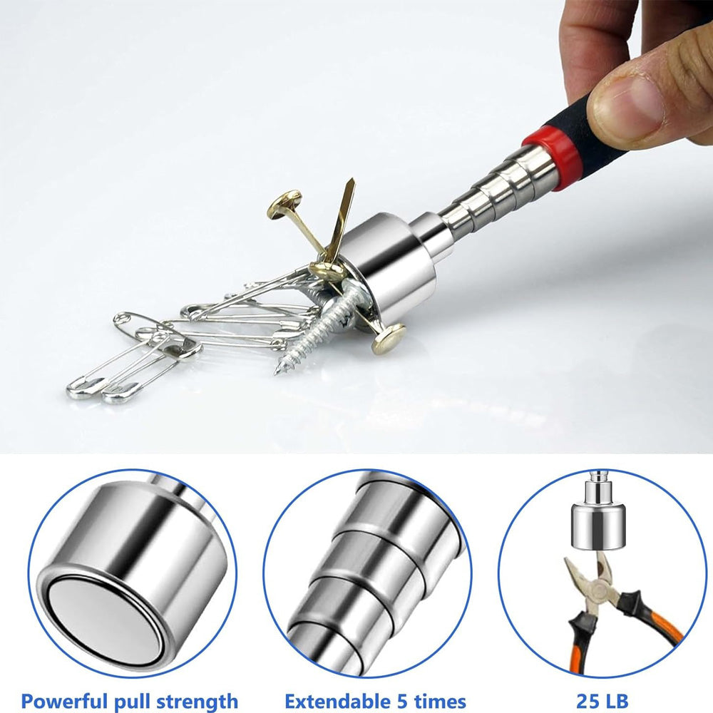 Magnetic Telescopic Pick-Up Tool 18-78CM Flexible Magnetic Sticker 25LB