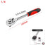 72 Teeth Ratchet Socket Wrench Tools 1/4" 3/8" 1/2" inch Ratchet Wrench 