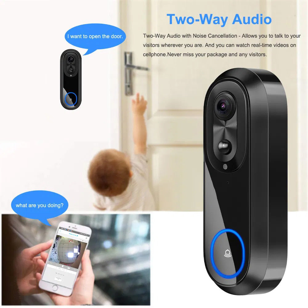 Home Security Tuya WiFi Monitoring Digital Video Doorbell with HD 1080P Camera