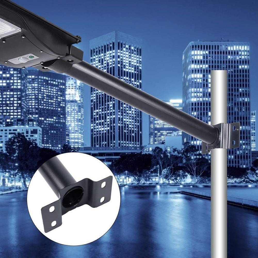 Mounting Arm for Solar Street Light Wall Lamp Mounting Pole With 4 Screws