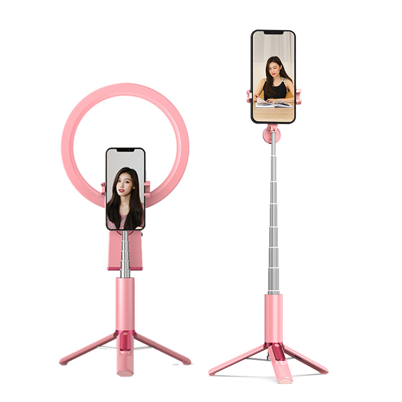 All-in-one Tripod Integrated Bluetooth Selfie Stick & Professional Fill Light