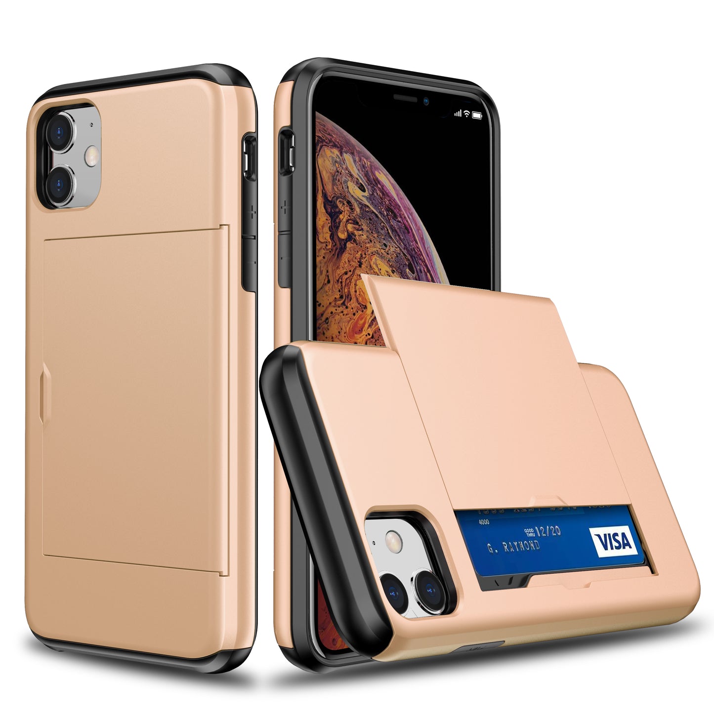 Shockproof Wallet Mobile Phone Case for iPhone11
