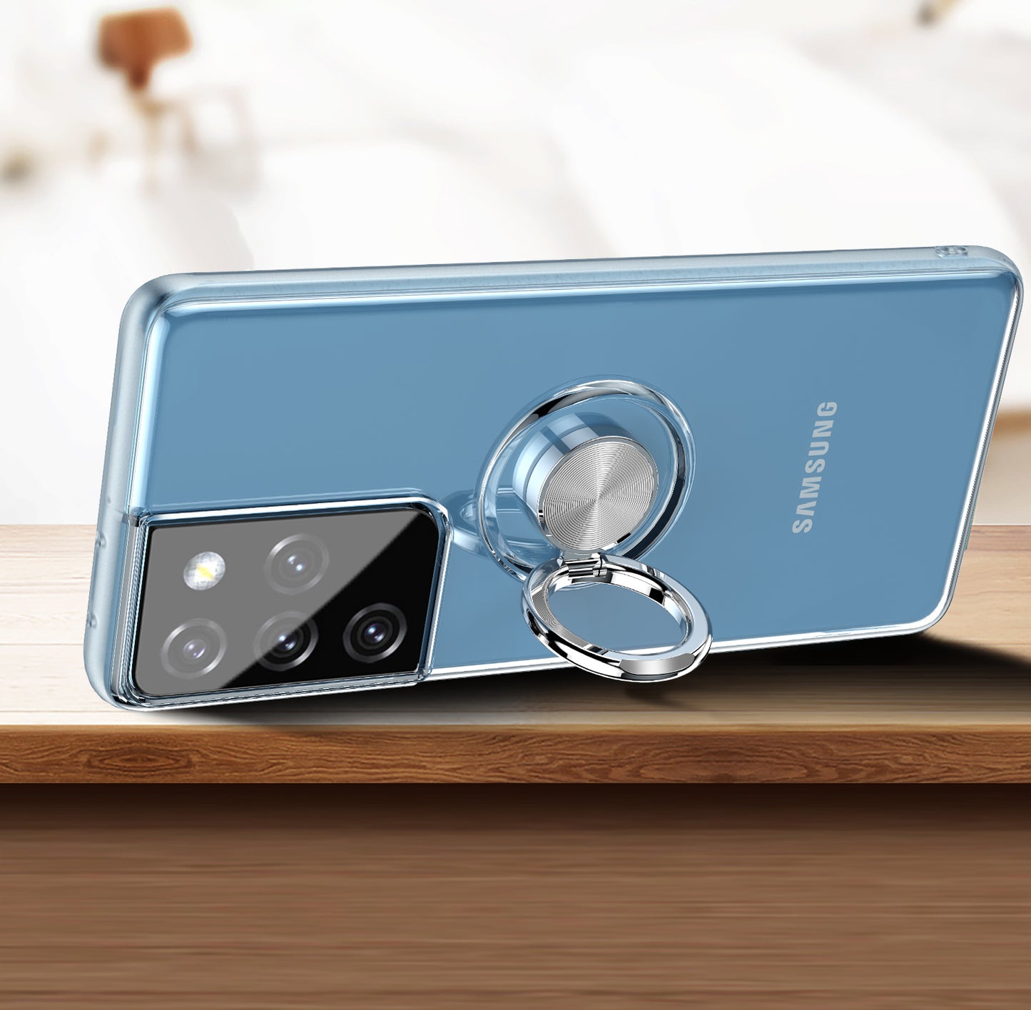 Finger Ring Rotatable Mobile Case for Samsung S21 Ultra