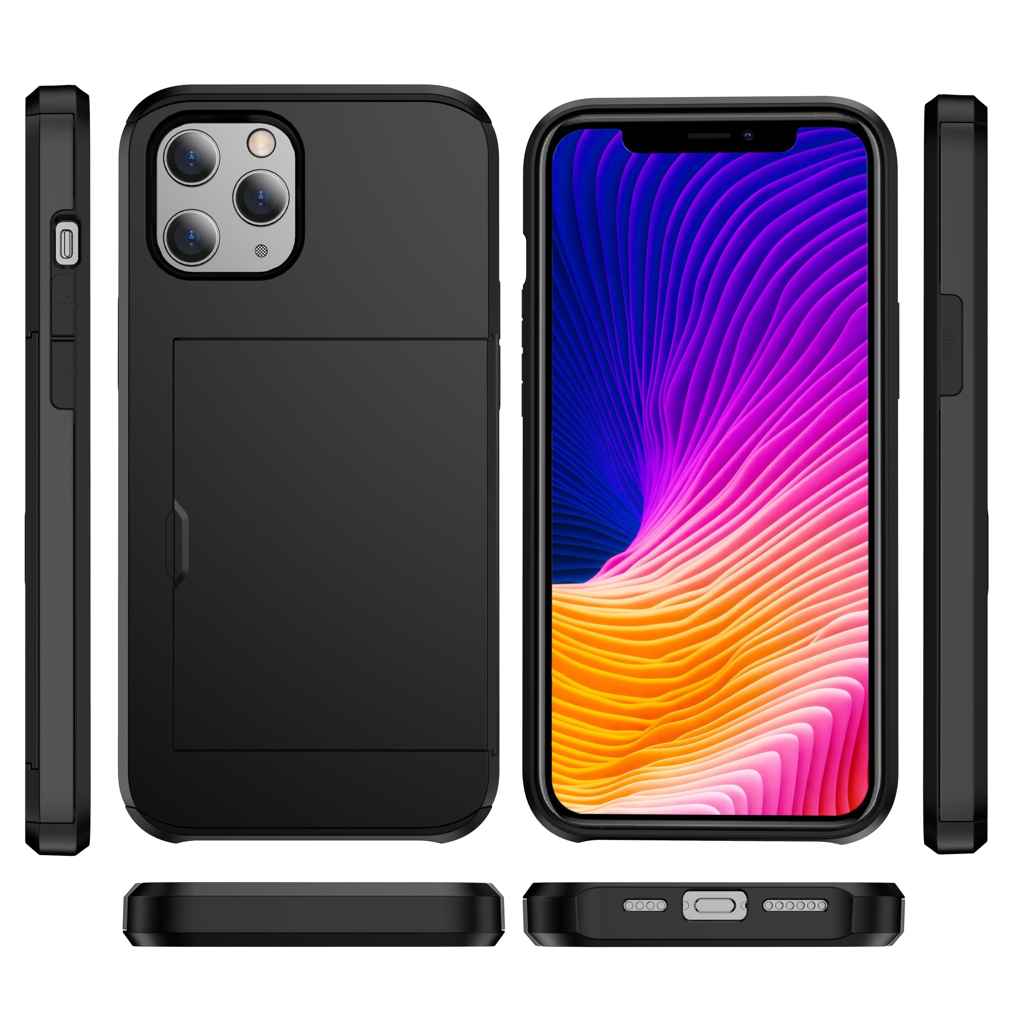 Shockproof Wallet Mobile Phone Case for iPhone12 ProMax