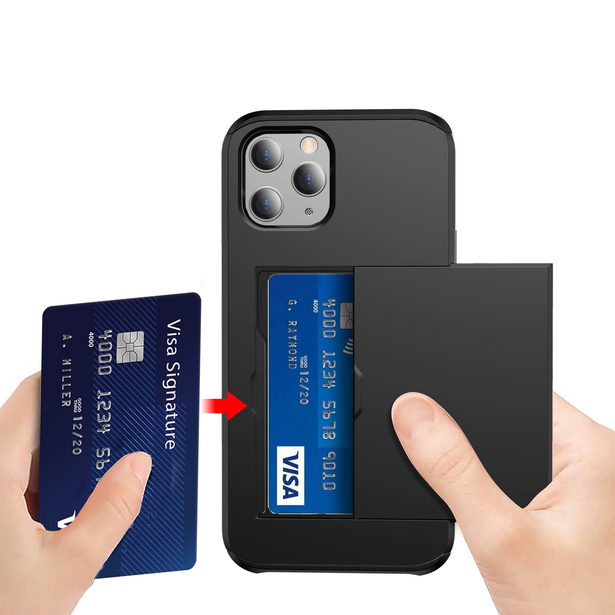 Shockproof Wallet Mobile Phone Case for iPhone12 ProMax