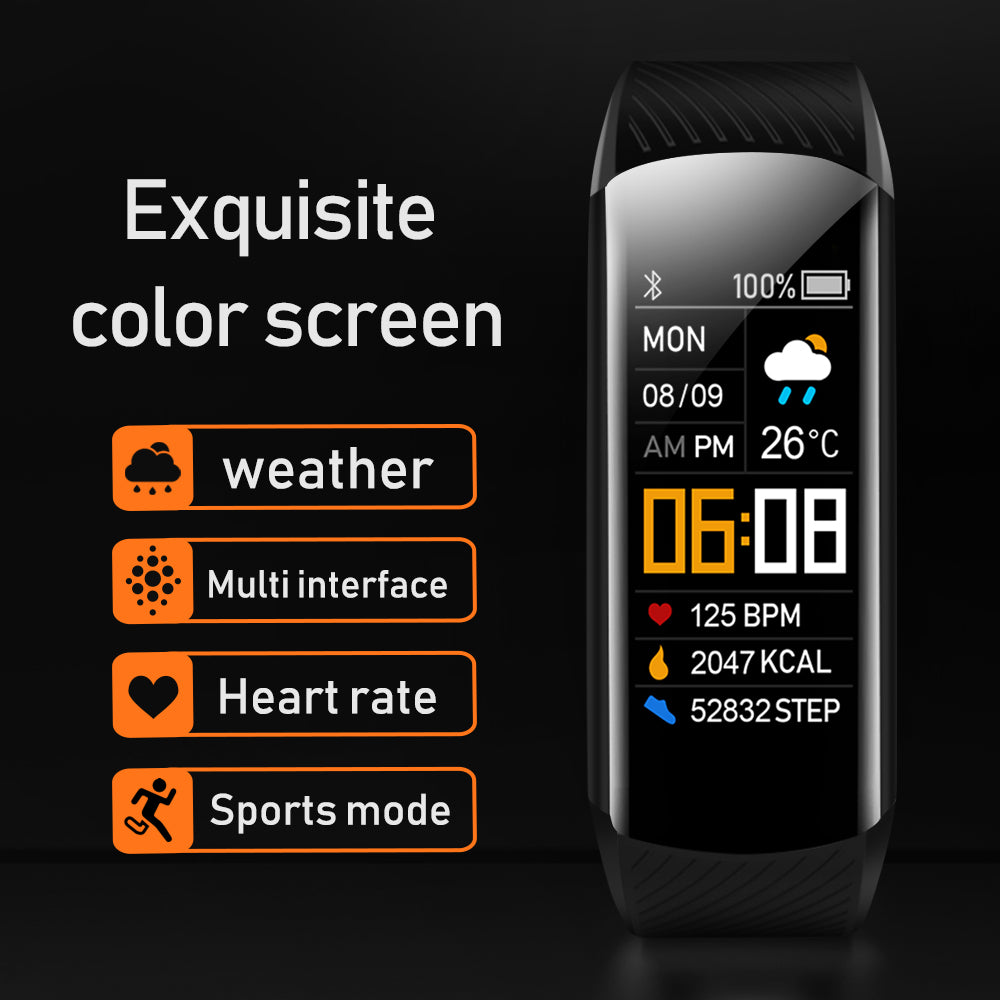 C5S Smart Bracelet Bluetooth Waterproof Blood Pressure Heart Rate for IOS Android