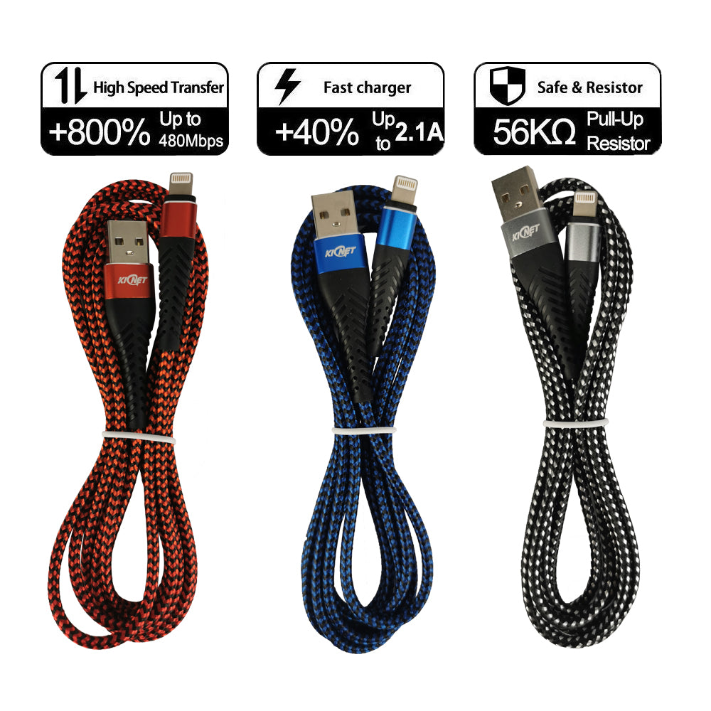 USB Durable nylon Mermaid Charger Cable For iphone ipad