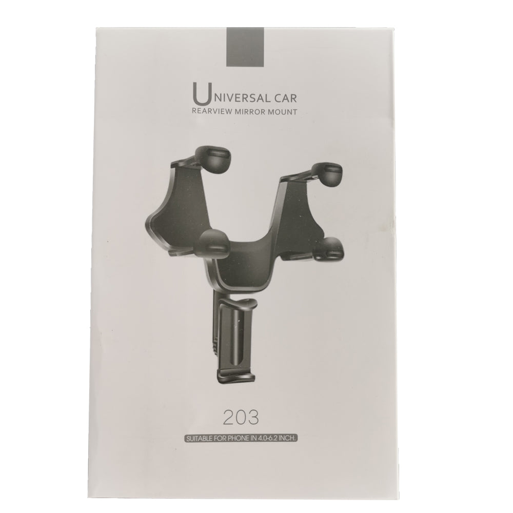 Phone Holder Rear-view Mirror Mount Rotation For Car