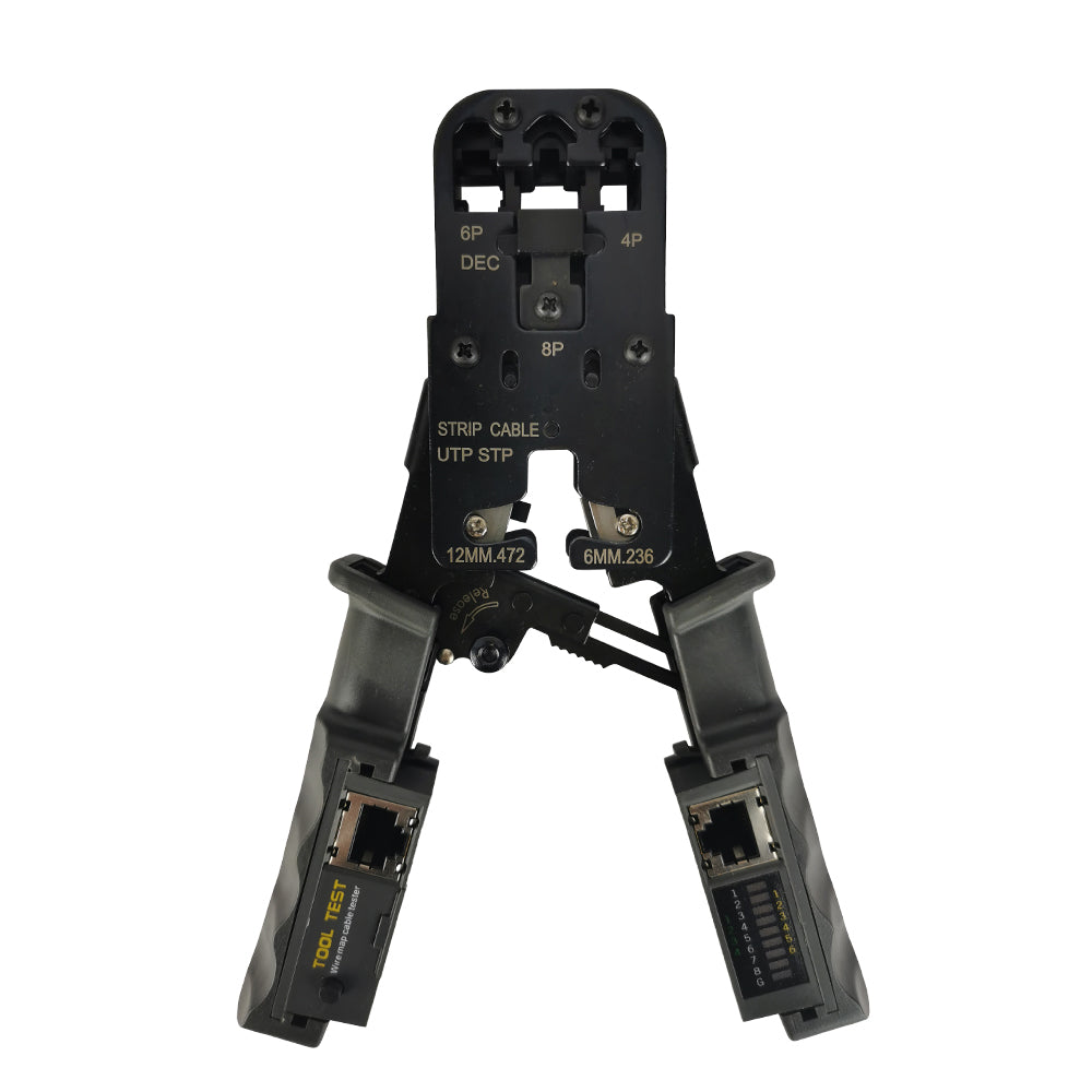 High Quality Professional Modular Plug Crimper Cable Tester Stripper cutter in one