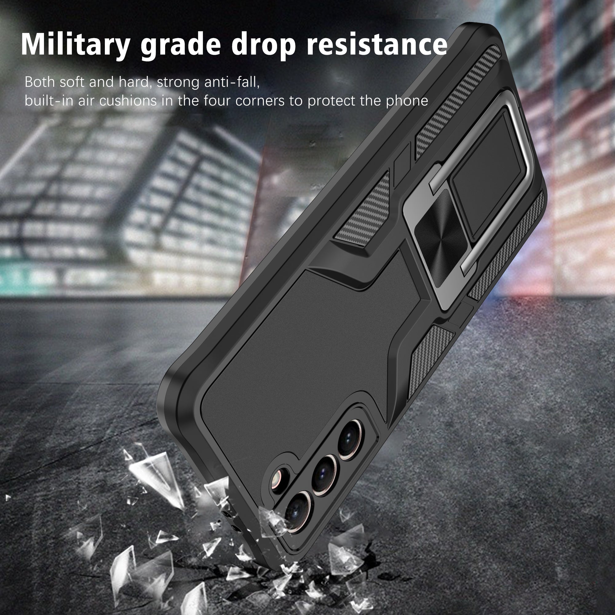 Magnetic Shockproof Heavy Duty Mobile Case for Samsung Galaxy S21