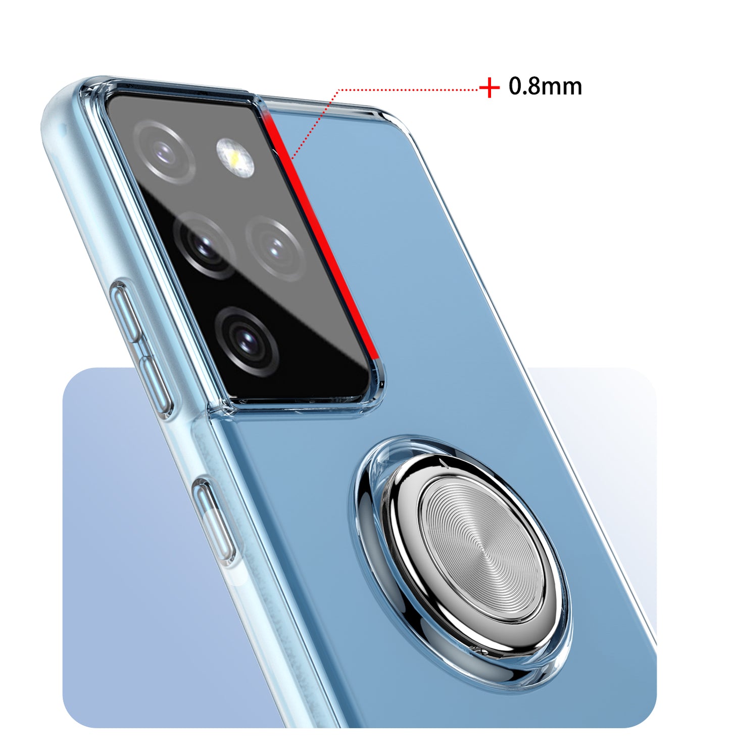 Finger Ring Rotatable Mobile Case for Samsung S21 Ultra