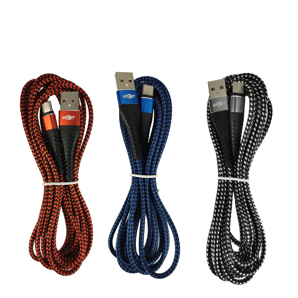Type-C to USB Durable nylon Mermaid Charger Cable