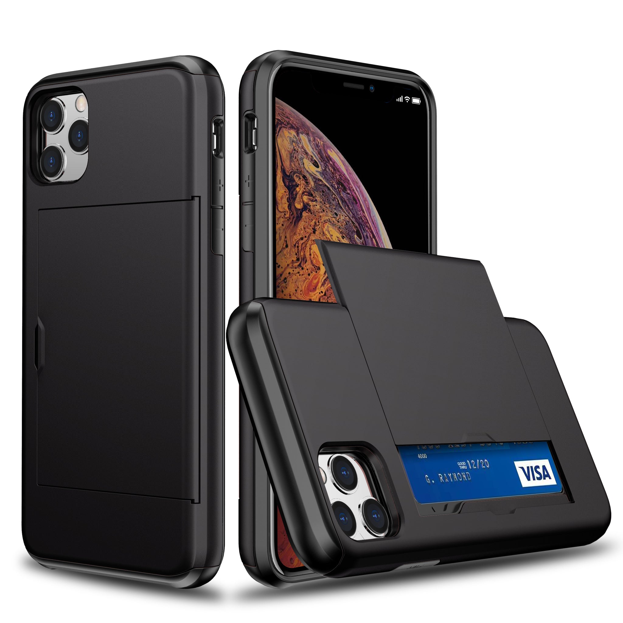 Shockproof Wallet Mobile Phone Case for iPhone11 ProMax