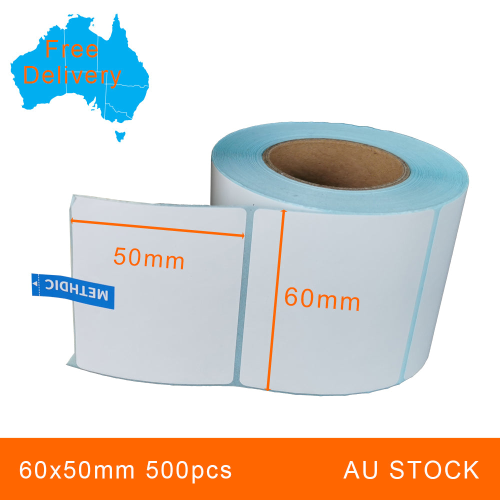 72 Rolls 60x50mm 500pcs High Quality Direct Thermal Labels
