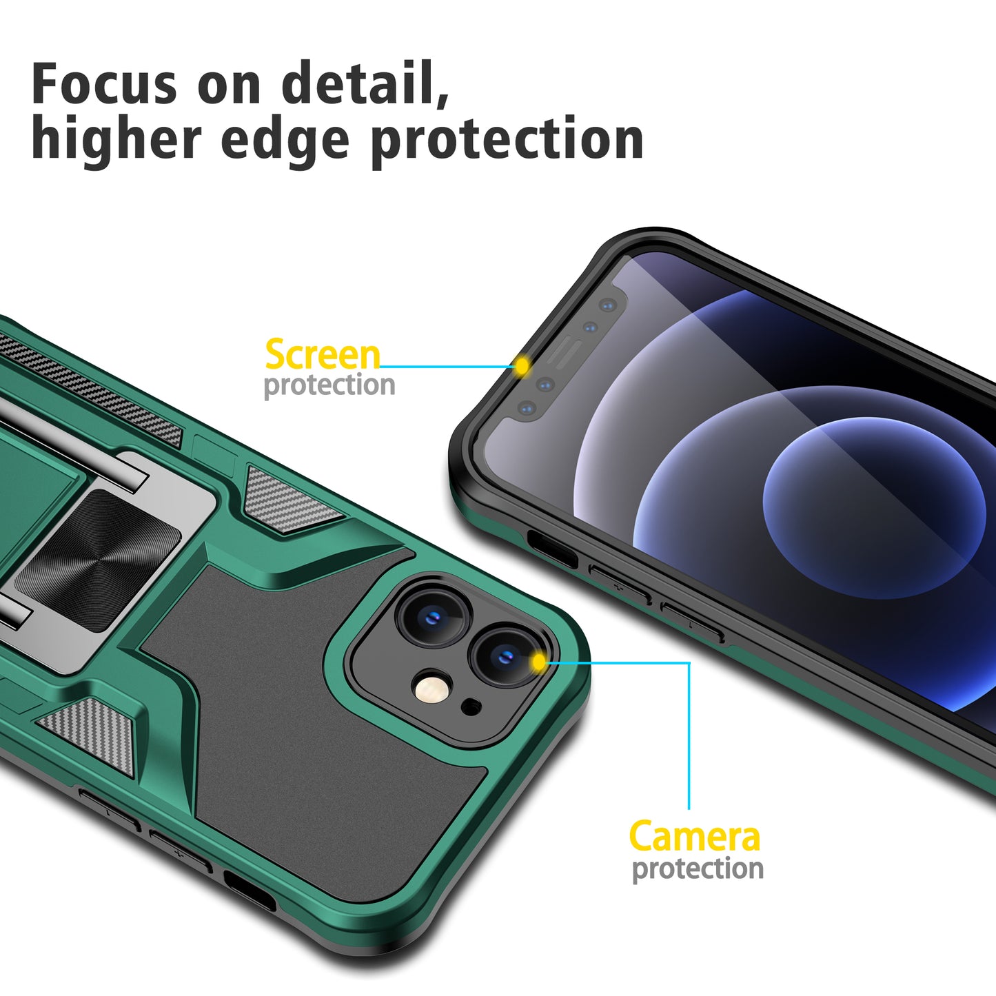 Magnetic Shockproof Heavy Duty Mobile Case for iPhone12