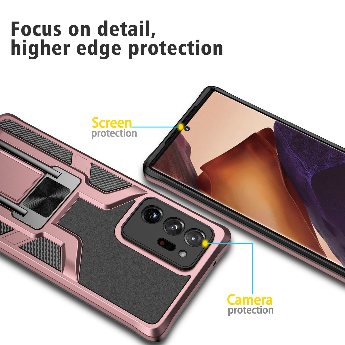 Magnetic Shockproof Heavy Duty Mobile Case for Samsung Galaxy Note20 Ultra