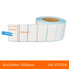 5 Rolls 40x20mm 1000pcs High Quality Direct Thermal Labels