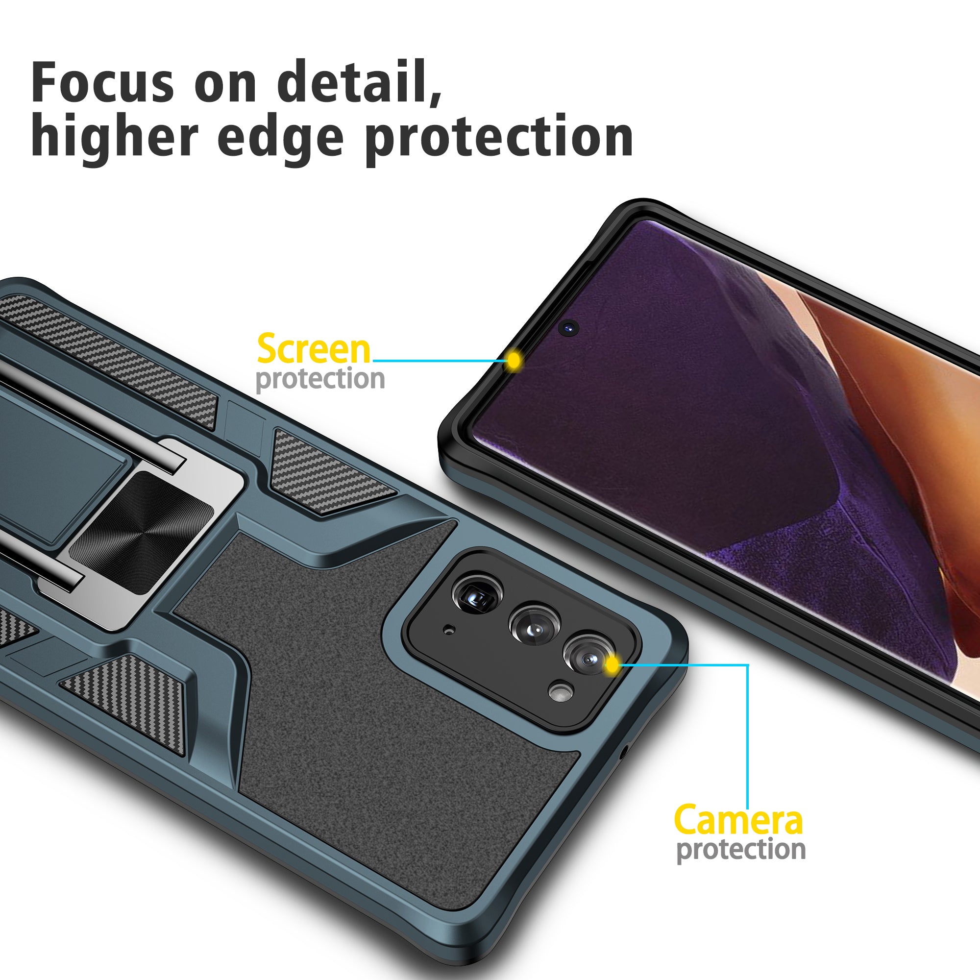Magnetic Shockproof Heavy Duty Mobile Case  for Samsung Galaxy Note20