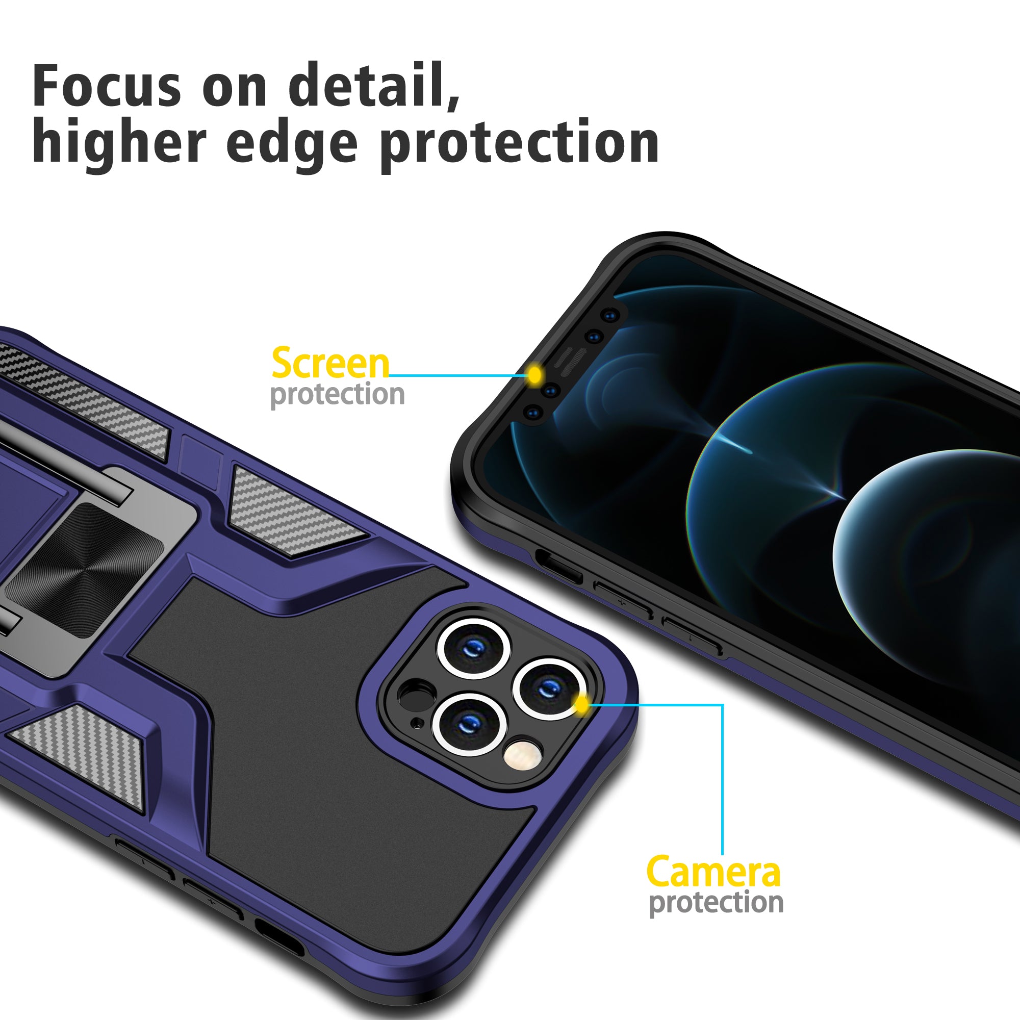 Magnetic Shockproof Heavy Duty Mobile Case for iPhone12 ProMax