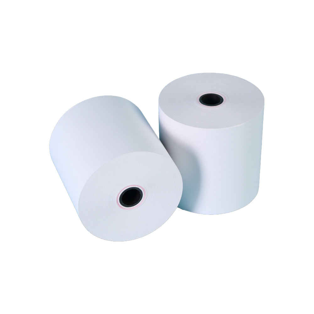 1 Roll 75x75mm 1 Ply White Bond Paper Cash Register Receipt Rolls Non-Thermal