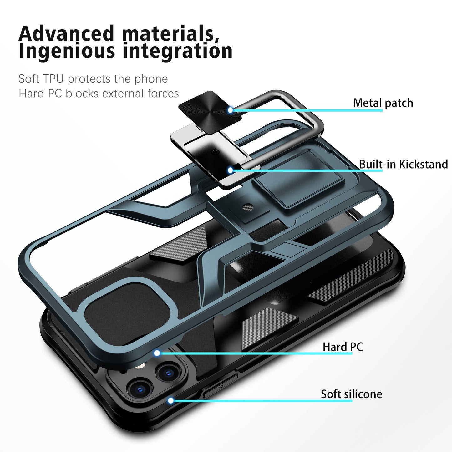 Magnetic Shockproof Heavy Duty Mobile Case for iPhone11