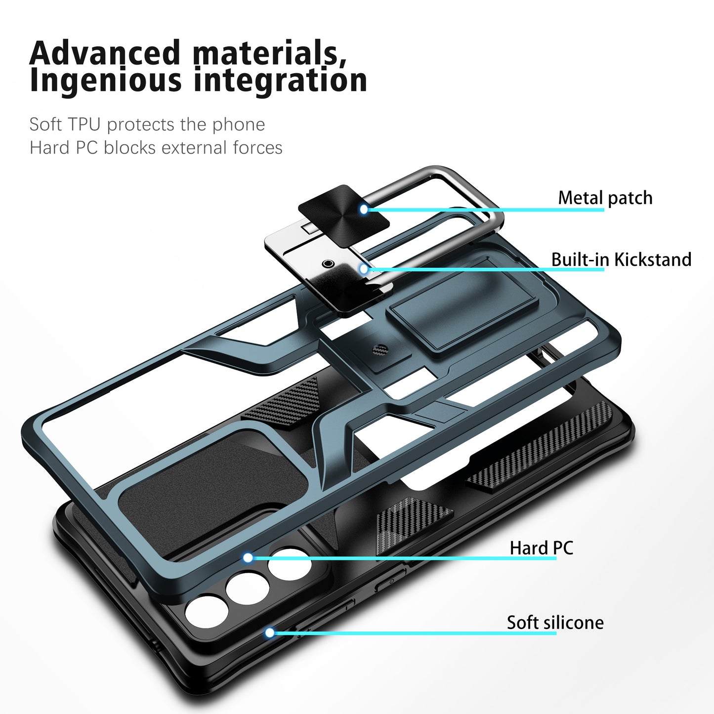 Magnetic Shockproof Heavy Duty Mobile Case for Samsung Galaxy Note20 Ultra