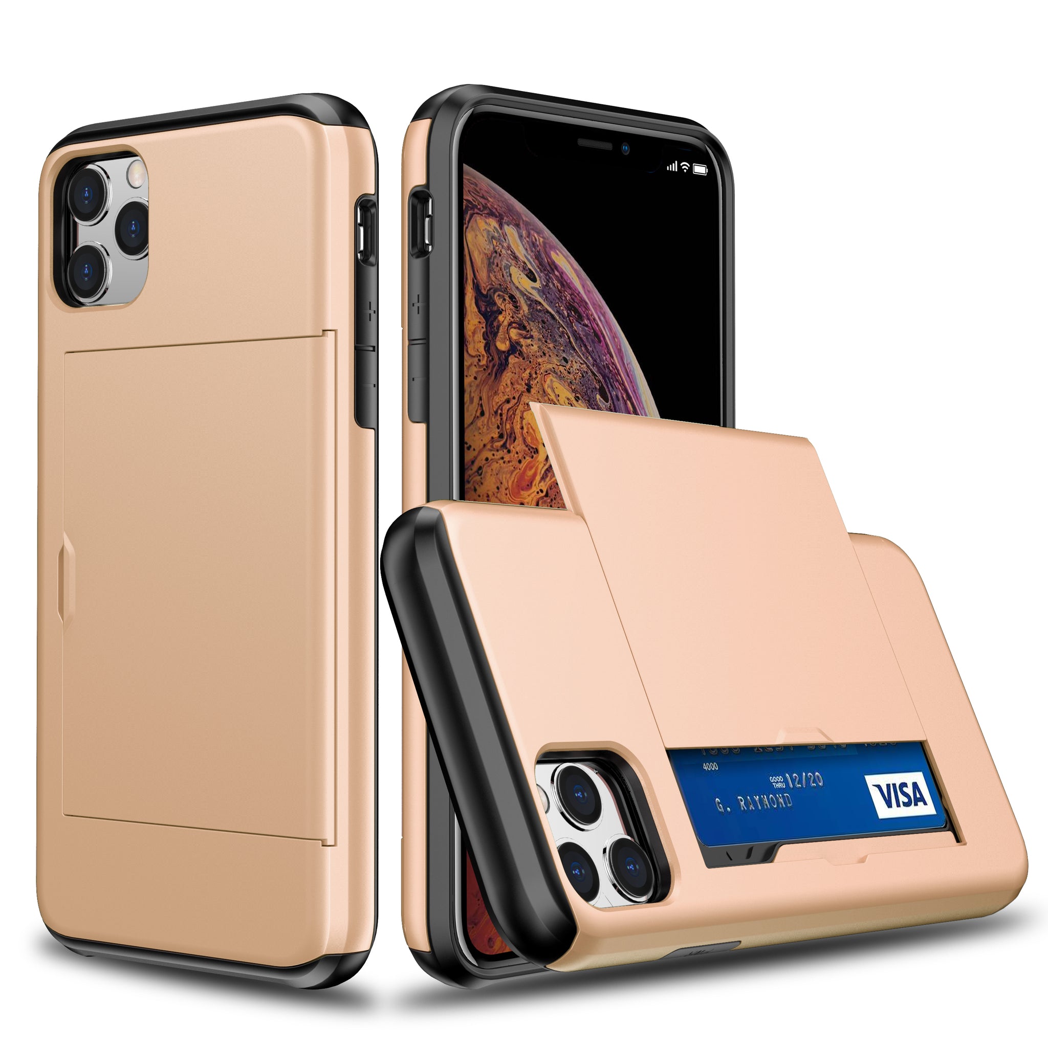 Shockproof Wallet Mobile Phone Case for iPhone11 ProMax