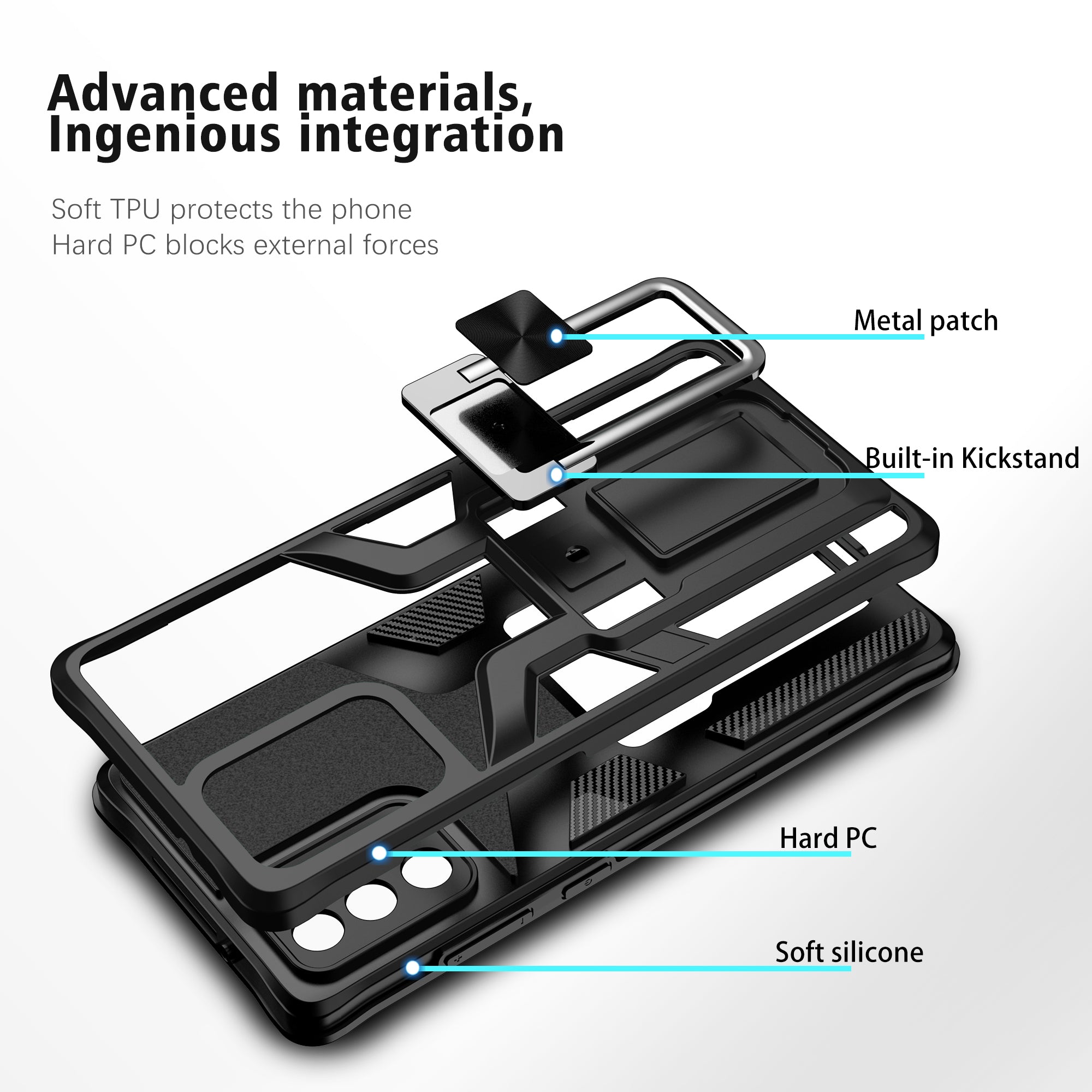 Magnetic Shockproof Heavy Duty Mobile Case  for Samsung Galaxy Note20