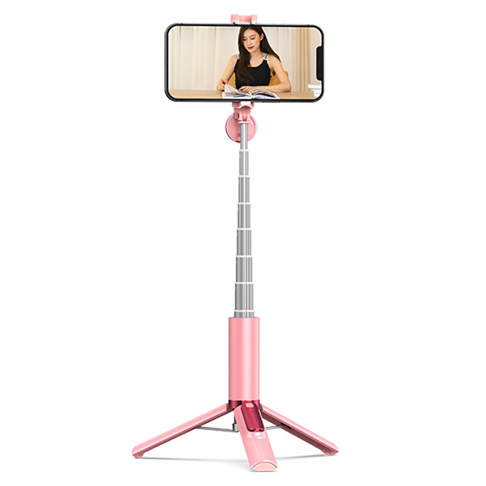 Magnetic 360 Degree Rotating Wireless Portable Selfie Stick Tripod For Mobile