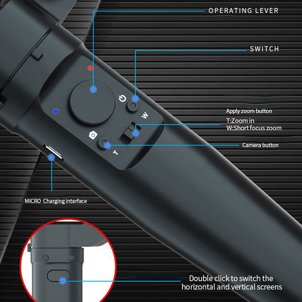 Fy3 Intelligent Three Axis Anti Shake Pan Tilt Foldable Smartphone Gimbal