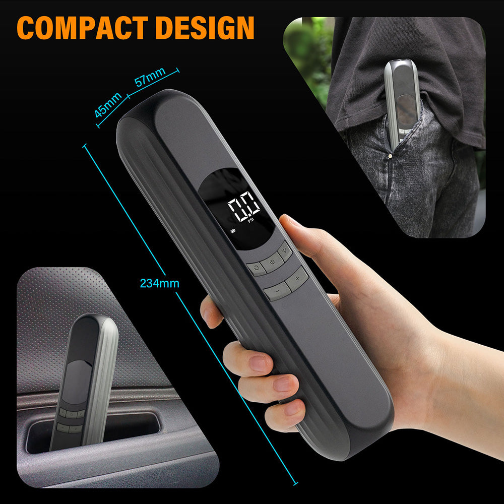 Wireless Electric Multi-function Portable Car Air Pump  Bicycle Tire Inflator