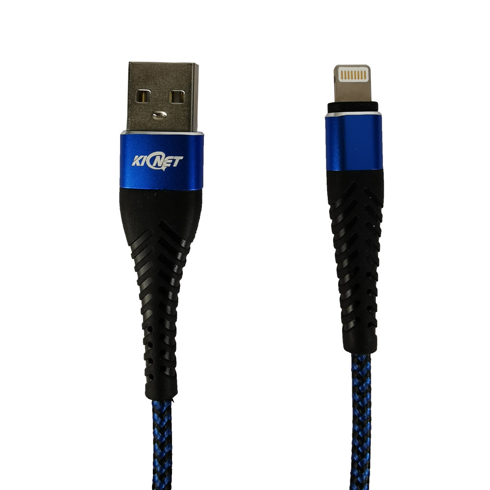 USB Durable nylon Mermaid Blue Black Charger Cable For iphone ipad
