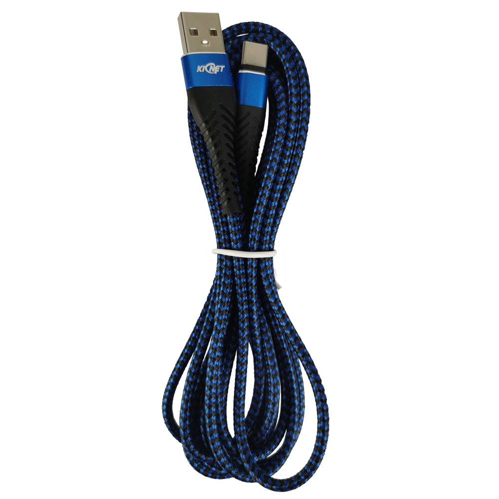 Type-C Mermaid Blue & Black Charging Cable
